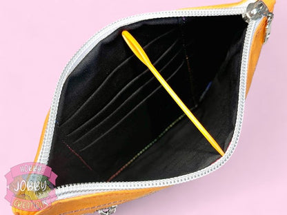 Candy Corn Wristlet Bag