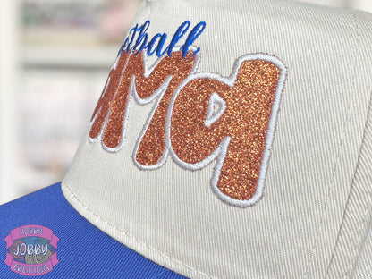 Football Mama Applique Embroidered Hat