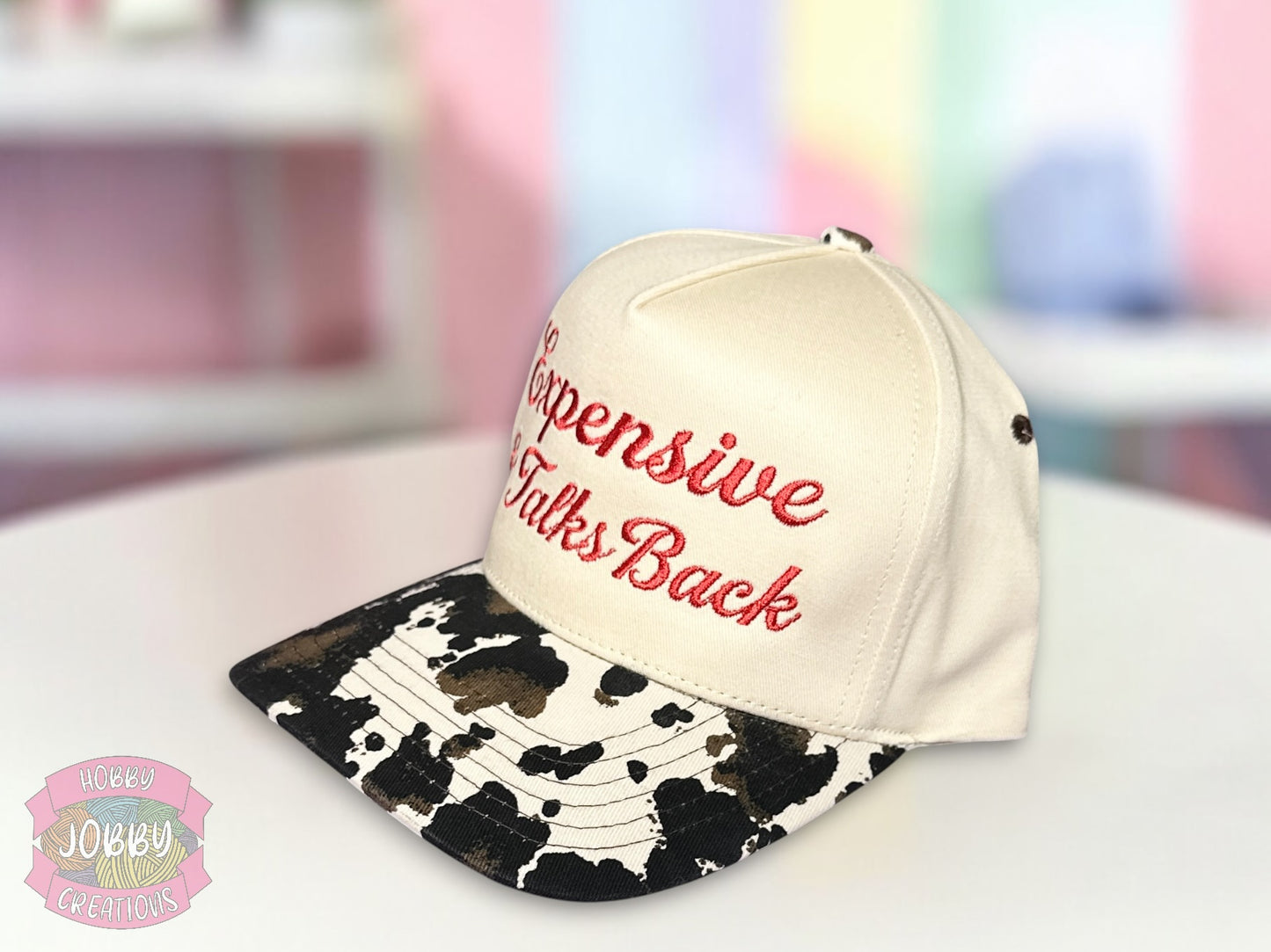 Expensive and Talks Back Embroidered Hat