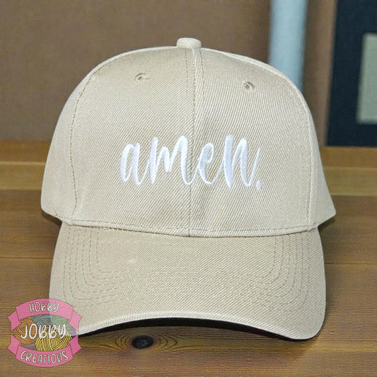 amen. Cap (Tan w/ White)