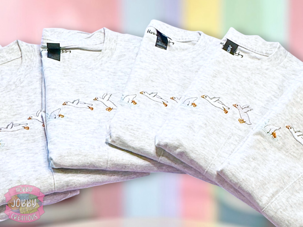 Goose Dive Embroidered Pocket T-Shirt