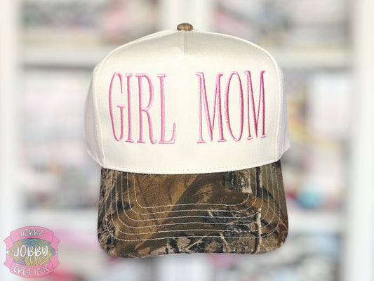 GIRL MOM Embroidered Hat