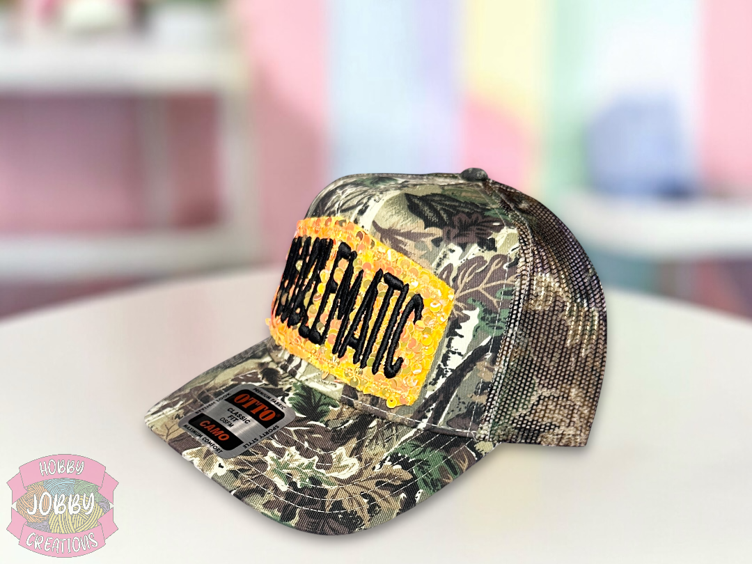 Problematic Sequin Patch Hat