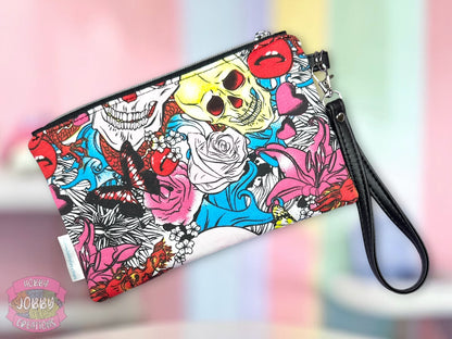 Wristlet Bag (Skulls)