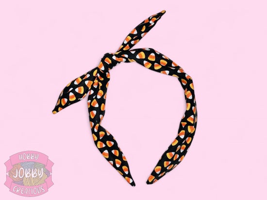Bowed Headband (Candy Corn)