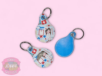 Quarter Holder Embroidered Keychain (Select for more options)