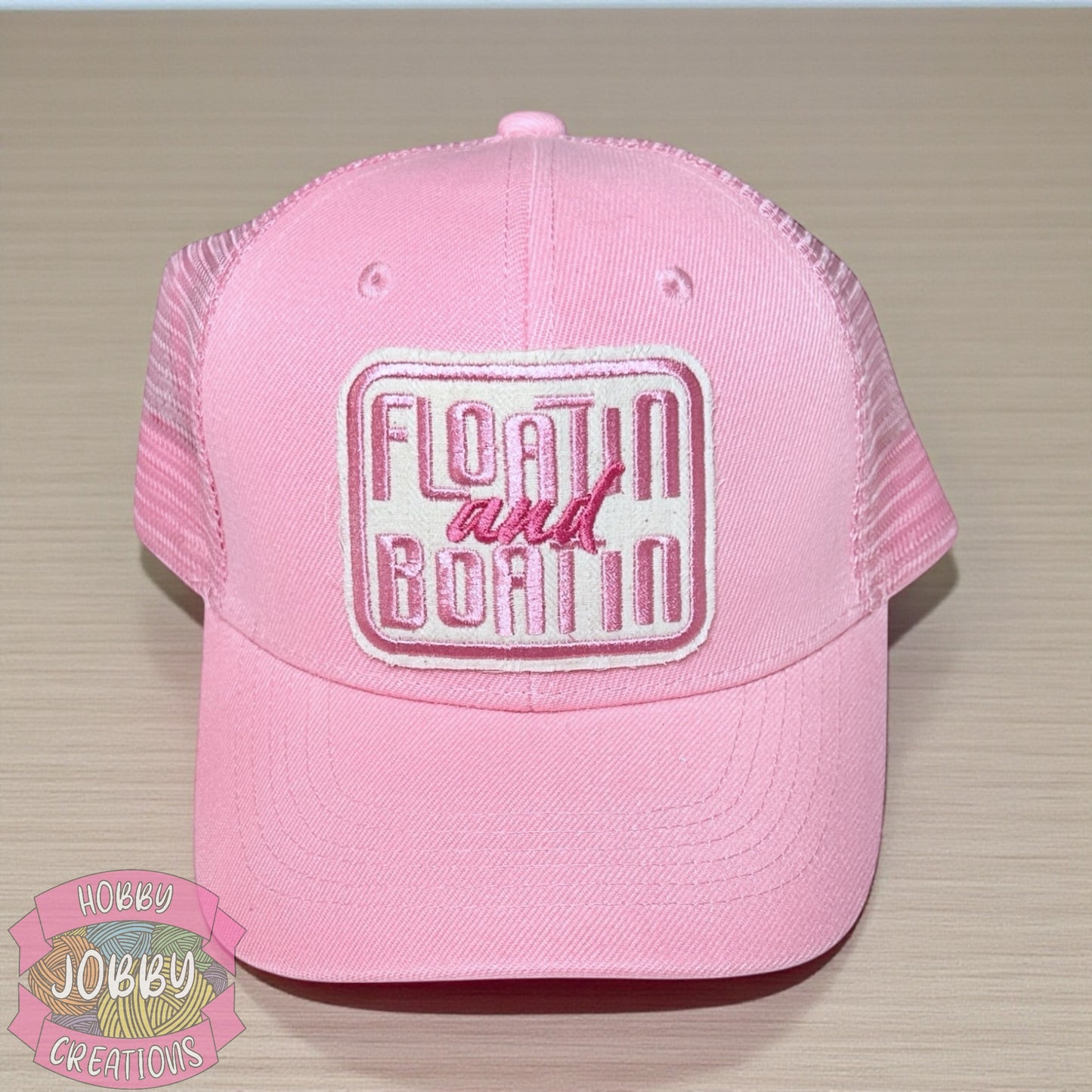 Floatin and Boatin Patch Cap (Pink w/ Pink)