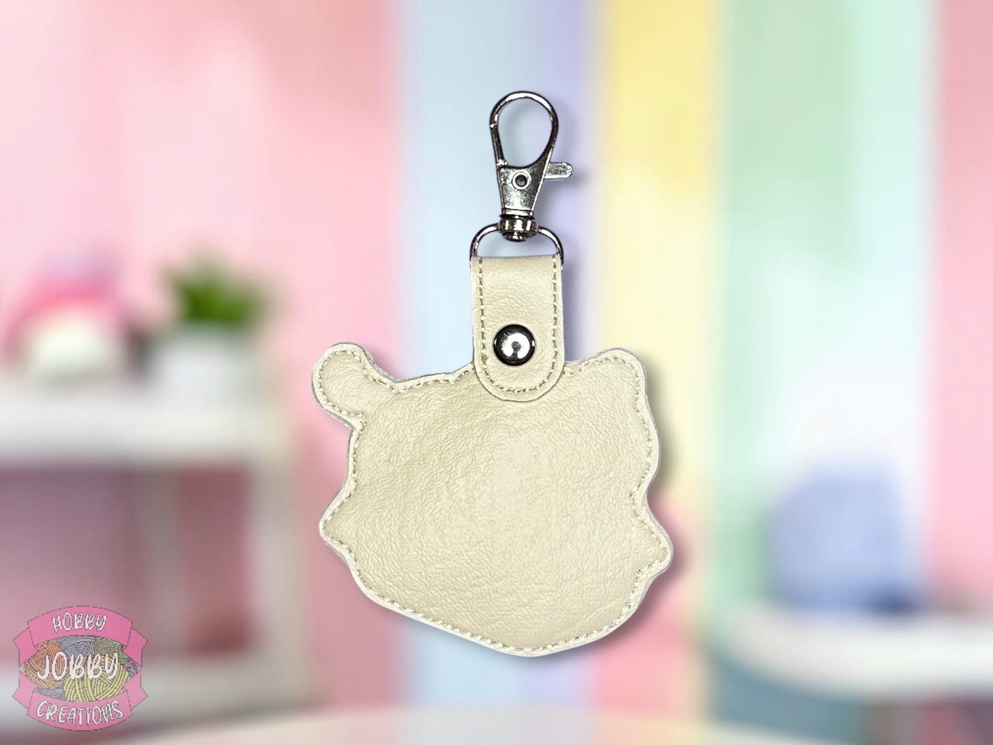 I Fits I Sits Embroidered Keychain