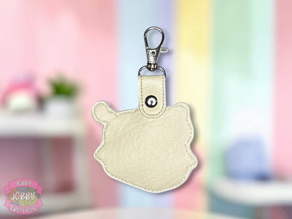 I Fits I Sits Embroidered Keychain