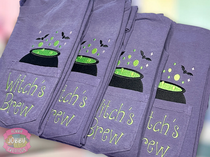 Witch’s Brew Embroidered Pocket T-Shirt