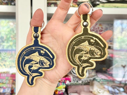 Bass Fishing Keychain (Select for color options)