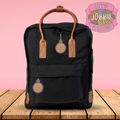 Waffle Zipper Pull Digital Embroidery Design