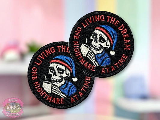 Living the Dream Embroidered Iron-On Patch