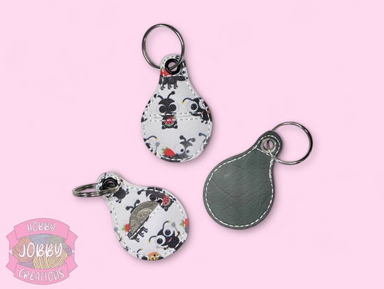 Quarter Holder Embroidered Keychain (Select for more options)