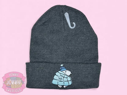 Puffy Coat Beagle Embroidered Beanie