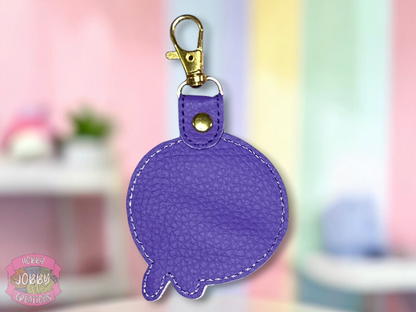 Moon Fairy Embroidered Keychain