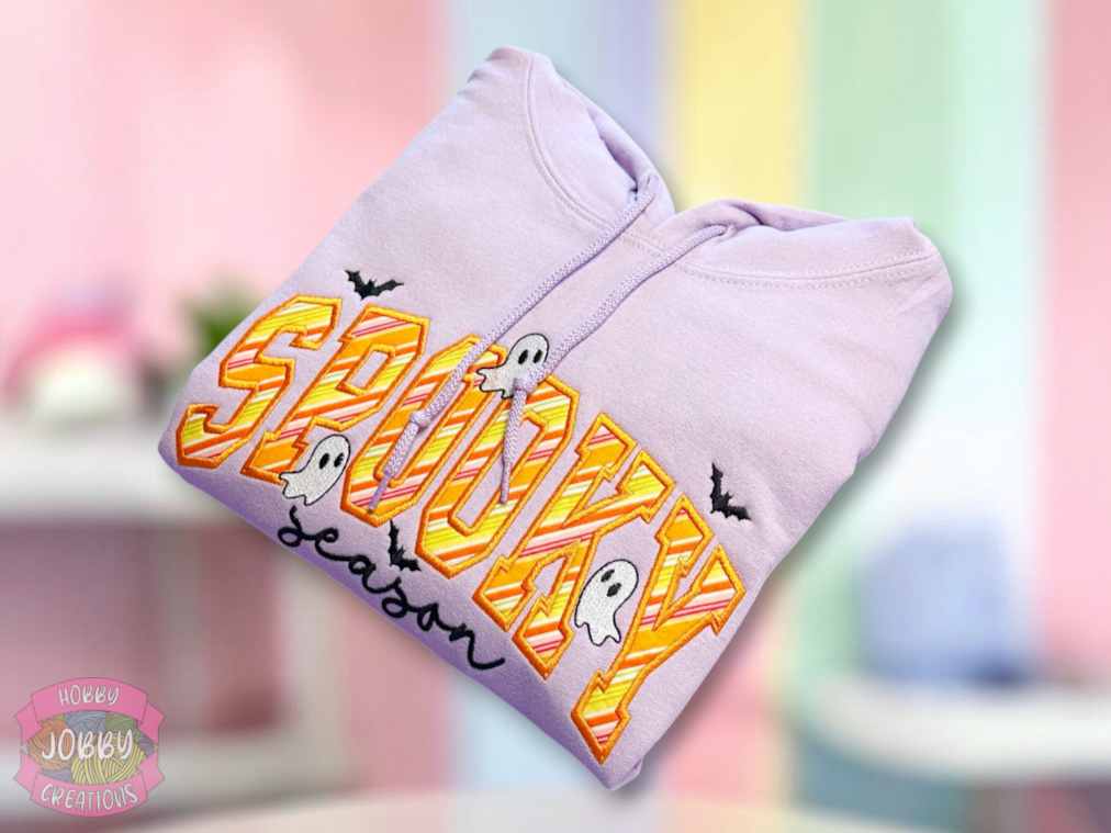 Spooky Season Embroidered Hoodie