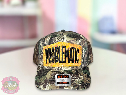 Problematic Sequin Patch Hat