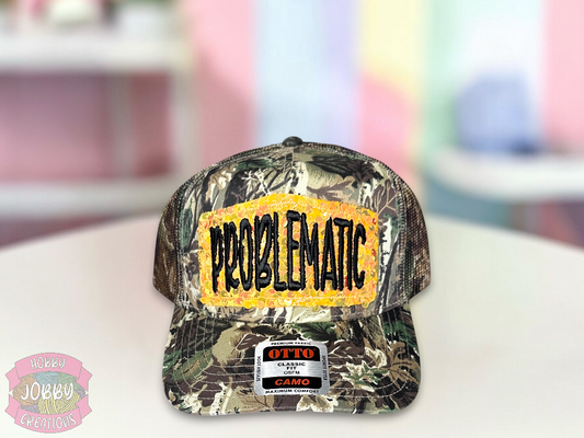 Problematic Sequin Patch Hat