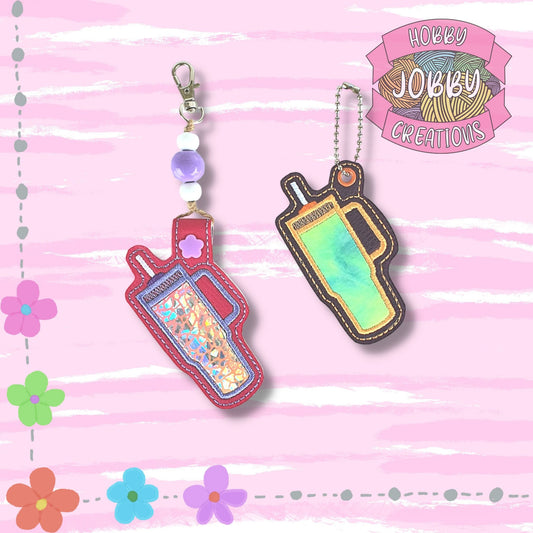 Trendy Tumbler Applique Eyelet / Snap Tab Digital Embroidery Design