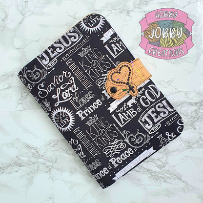 Rosary Book / Wallet / Bag Strap Horizontal Snap Tab Digital Embroidery Design