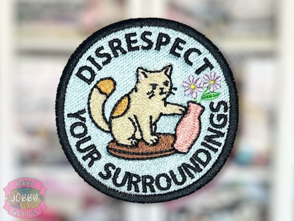 Disrespect Embroidered Iron-On Patch