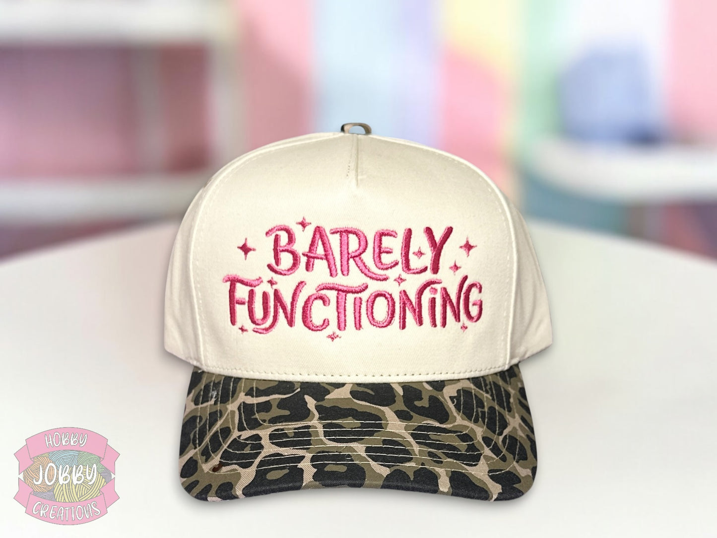Barely Functioning Embroidered Hat