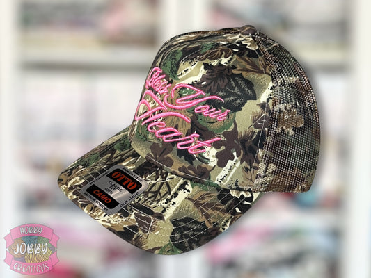 Custom Bless Your Heart 3D Puff Embroidered Hat