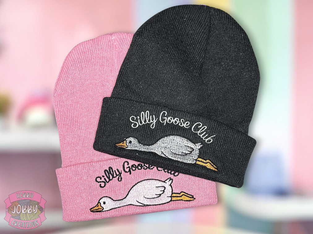 Silly Goose Club Embroidered Beanie