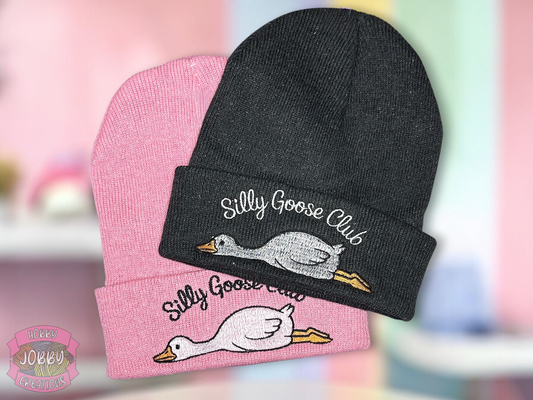 Silly Goose Club Embroidered Beanie