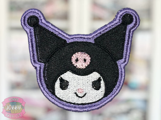 Feisty Kitty Friend Embroidered Iron-On Patch