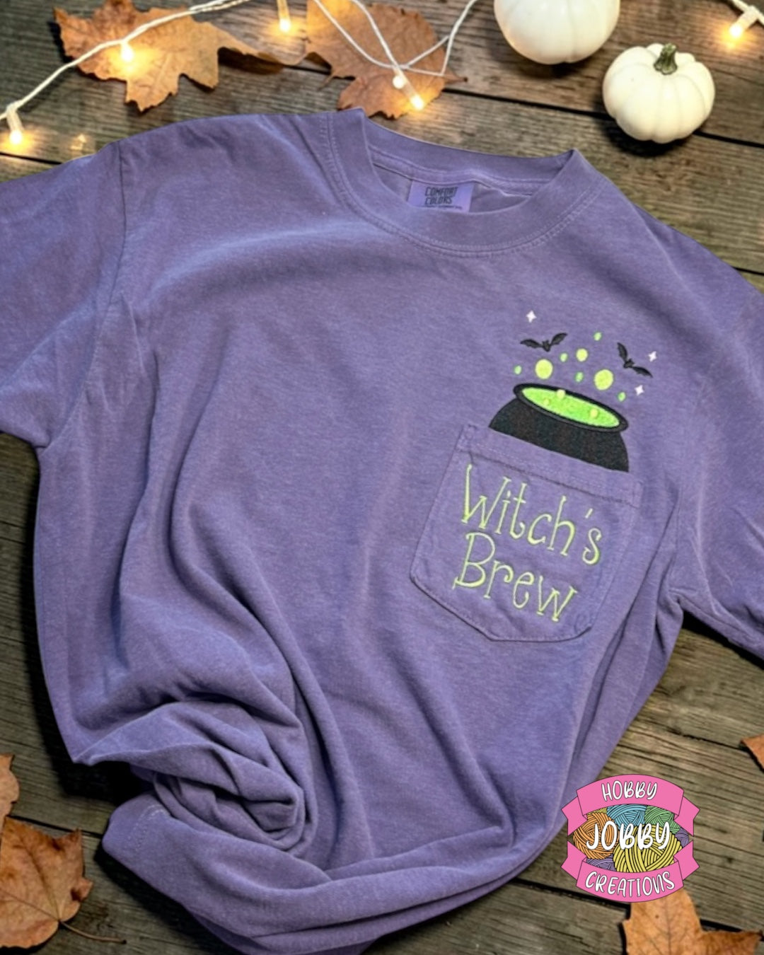 Witch’s Brew Embroidered Pocket T-Shirt