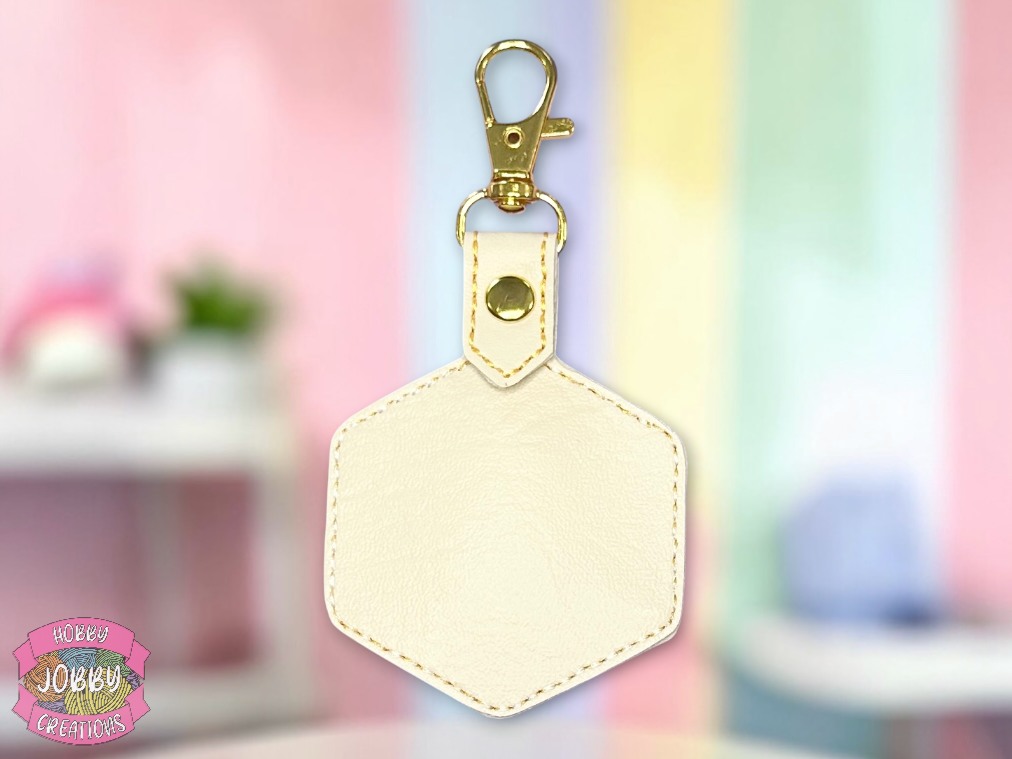 Bee Embroidered Keychain