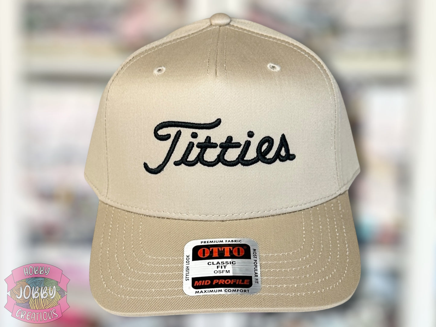Custom Titties 3D Puff Embroidered Hat