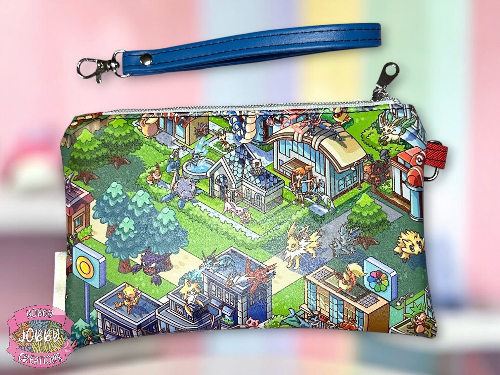 Wristlet Bag (Collectable Monsters Map)