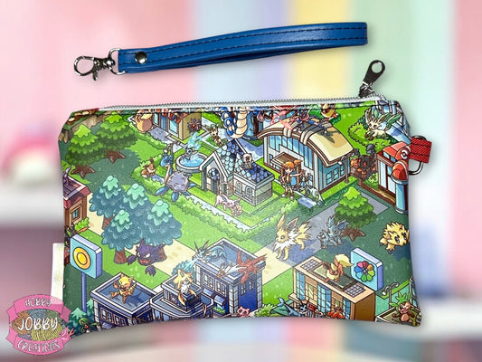 Wristlet Bag (Collectable Monsters Map)