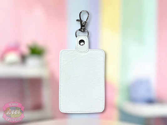 Coffee Frog Embroidered Keychain