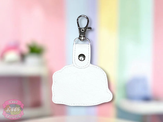 Sushi Panda Embroidered Keychain
