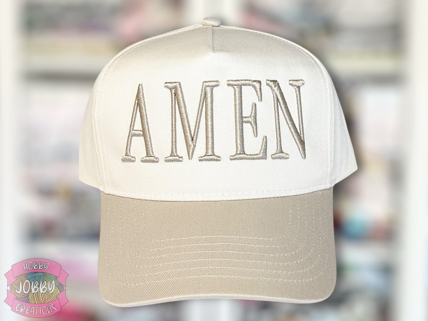 Custom AMEN 3D Puff Embroidered Hat