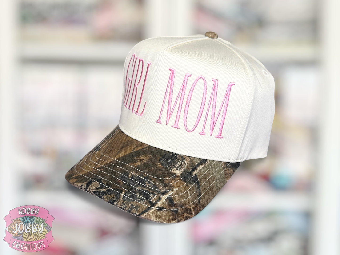 GIRL MOM Embroidered Hat