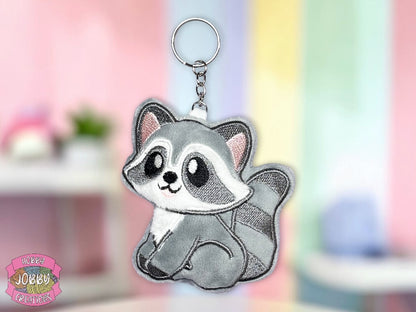Raccoon Plushie Keychain