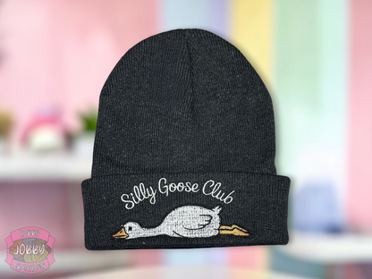 Silly Goose Club Embroidered Beanie
