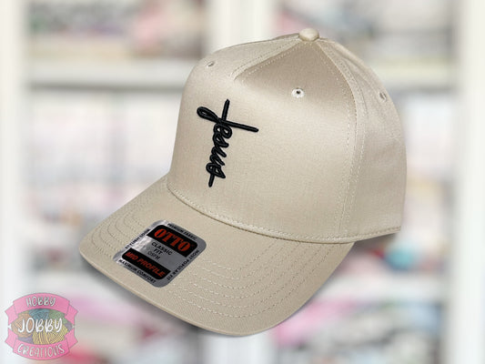 Jesus Cross 3D Puff Embroidered Hat