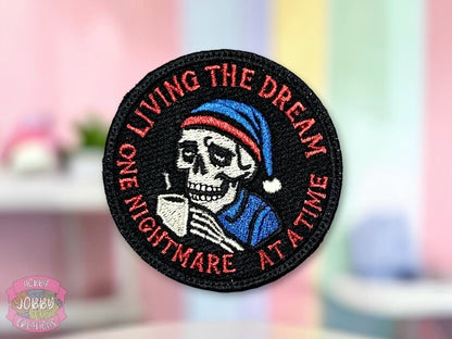 Living the Dream Embroidered Iron-On Patch