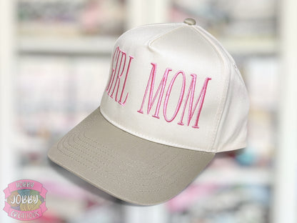 GIRL MOM Embroidered Hat