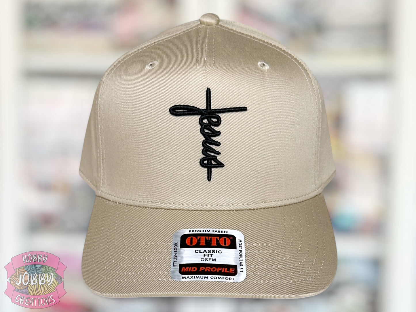 Jesus Cross 3D Puff Embroidered Hat
