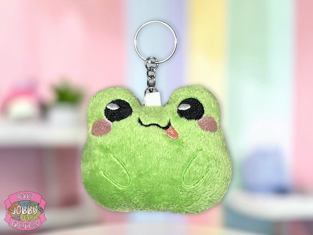 Cute Frog Plushie Keychain