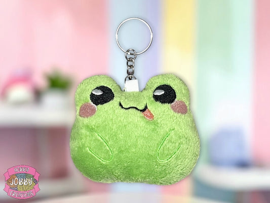 Cute Frog Plushie Keychain