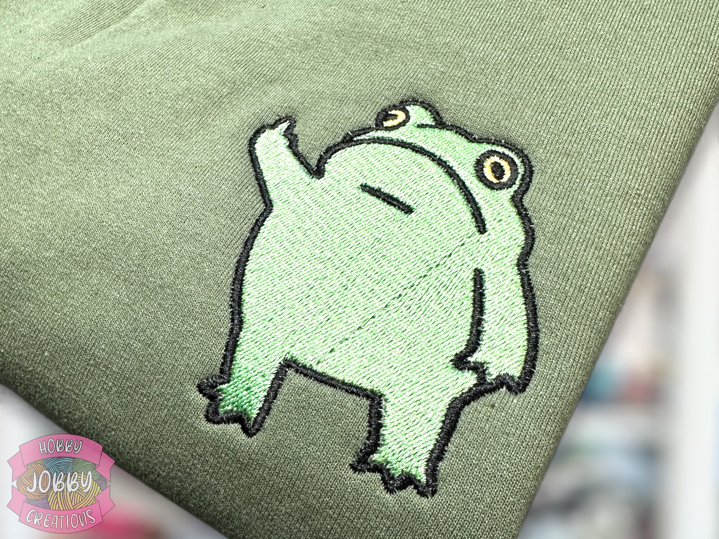 FU Frog Embroidered Sweatshirt