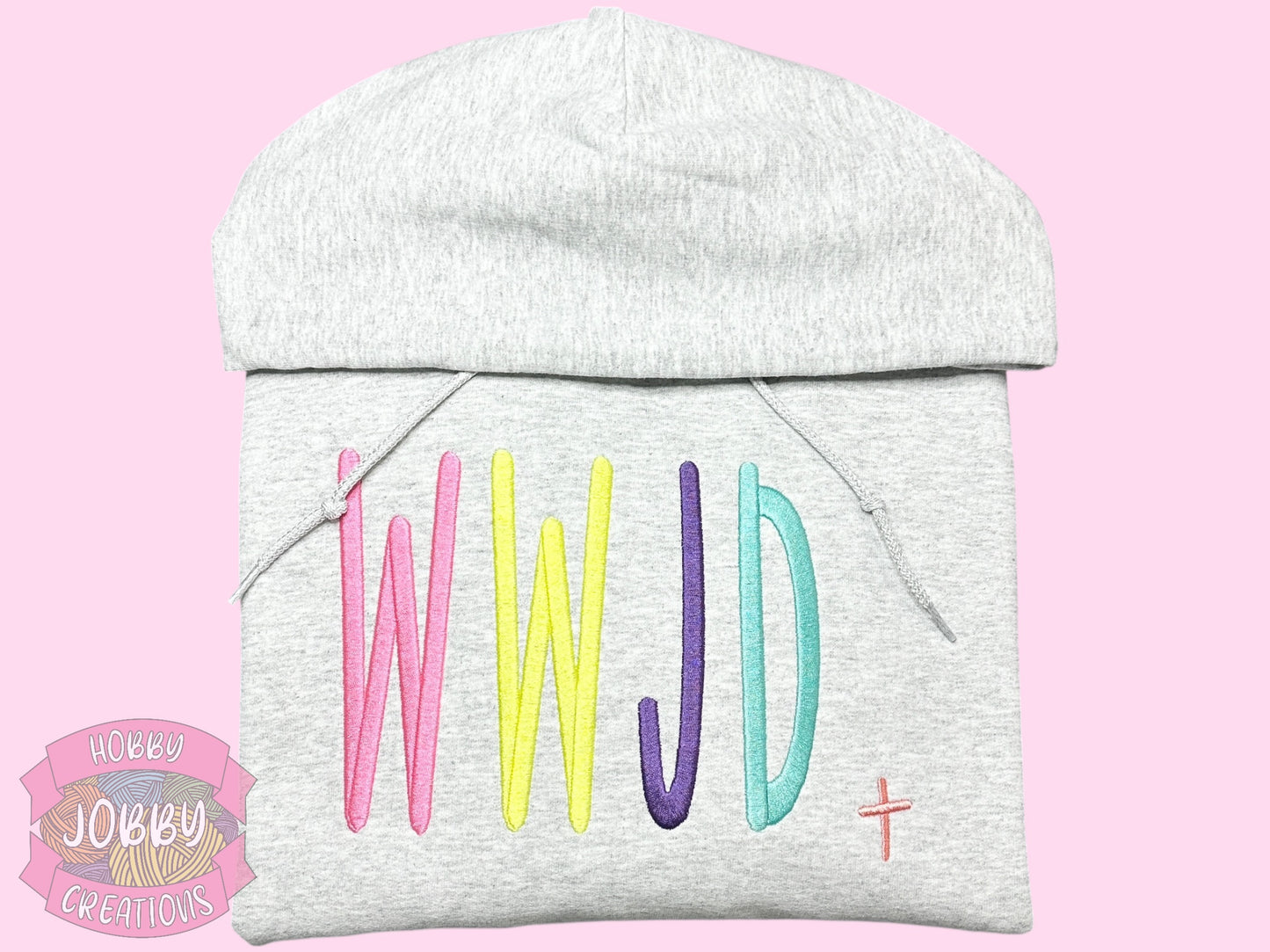 WWJD Embroidered Hoodie